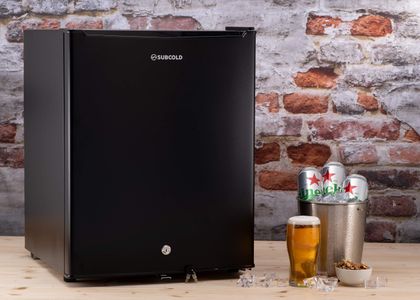 Subcold Eco75 Mini Fridge – Black, Compact Refrigerator