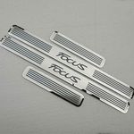 EAGLEG Car Door Sill Protector for Fo-rd Focus 2009-2021 4PCS Scuff Plate Stainless Steel Stickers Accessories,Silver