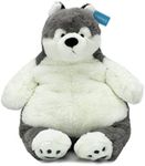 Vintoys Siberian Husky Dog Plush Big Hugging Pillow Stuffed Cotton Puppy Plush Animals Toy 23"