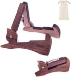 MUSO Guitar Stand Tripod Adjustable Classic Wood Stand Universal for Acoustic and Bass Electric Guitars Folding Floor Travel Stand Small Single Holder