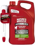 Nature's Miracle Advanced Dog Stain and Odor Eliminator Spray, Severe Mess Enzymatic Formula, 1.33 gal