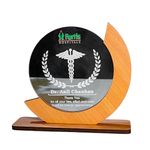 WEHATKE Customized/Personalized Name Engrave Trophy Table Top for Decor | Round | Gift for Doctor