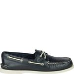 Sperry Men's Authentic Original 2-Eye Leather Boat Shoe, Navy, 13 M US