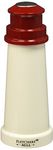 Fletchers' Mill Lighthouse Salt Shaker, White/Red - 6 Inch