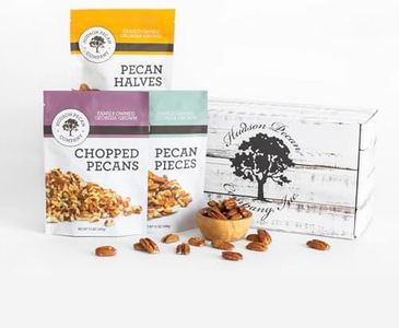 HUDSON PECAN COMPANY: Baker’s Bundle Gift Box. Georgia Pecans for Baking, Cooking and Snacking. Real Ingredients, Pantry Essentials for Desserts and Recipes (Mother’s Day, Hostess, Housewarming)