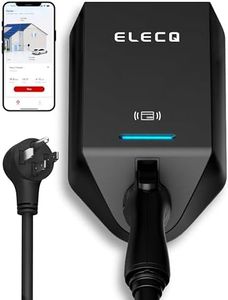 ELECQ Smart Level 2 EV Charger, Active Load Management, Solar EV Charging Mode, Wi-Fi Enabled, OCPP Compatible & Future-Proof, 40A NEMA 14-50 Plug-in EV Charger for Home with J1772 Connector