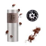 1Zpresso Q Manual Coffee Grinder, Mini Slim Travel Sized, Stainless Steel Conical Burr, Numerical Adjustable Setting for Pour Over French Press Cold Brew