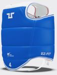 TUSAH Reversible Taekwondo Chest Guard for Boxing Kickboxing MMA Muay Thai Body Protector CE-Approved Rib Body Protection Armour Vest TKD Unisex Kids/Adults (1/ Kids-XS)