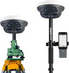 SingularXYZ GNSS IMU RTK GPS Surveying Equipment Rover and Base Handheld Collector and Survey Software, 1408 Channels, 1cm Accuracy, 15km Distance