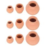 Tiny Cotta Pots, Miniature Clay Pots Mini Pottery Planter Nursery Pots Cactus Planter Pot Container for 9pcs