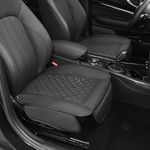 Elantrip Luxury Leather Car Seat Covers, Anti-Slip & Waterproof, Full Protection with Storage - Fits Most Cars, SUV, Trucks(Black, 2-Pack)