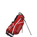 Team Golf NCAA Alabama Crimson Tide Fairway Golf Stand Bag, Lightweight, 14-way Top, Spring Action Stand, Insulated Cooler Pocket, Padded Strap, Umbrella Holder & Removable Rain Hood