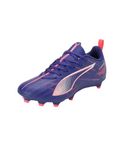 PUMA Unisex Kids Ultra 5 Play Fg/Ag Jr Soccer Shoe, Lapis Lazuli Puma White Sunset Glow, 13 UK