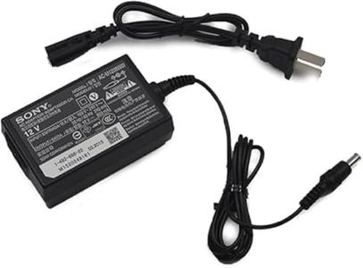 Genuine 12V AC/DC Adapter Compatible with Sony BDP-S1700 BDP-S2700 BDP-S2200 BDP-S3700 BDP-BX370 BDP-S4700 BDP-S5700 BDP-S6700 BDP-S6500 BDP-S3500.0 DVD Blu-Ray Disc Player EVI-D70C Camera 0.8A Power