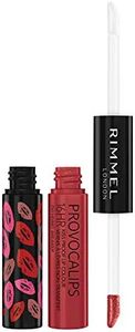 Rimmel London Provocalips 16hr Kiss-Proof Lip Color - Two-Step Liquid Lipstick to Lock in Color and Shine - 750 Heart Breaker, .14 fl.oz.