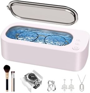 OSLTWI Ultrasonic Jewelry Cleaner Machine: 48kHz 5Min Shine,7Min DeepClean