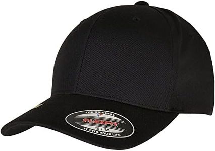 Flexfit Berretto in Poliestere Riciclato Cappellino da Baseball, Nero, S/M Unisex-Adulto