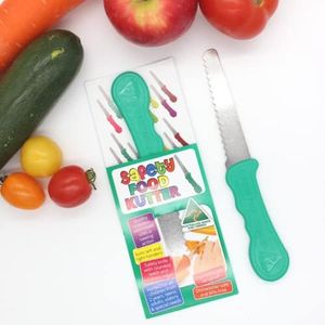 Safety Food Kutter - Knife for Kids, Children's Food Knife, Kids Safe Knife, Kids Knife, Safety Knife, Kids Kitchen Knife (Green)