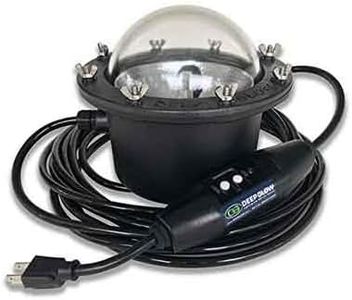 Deep Glow Clear Underwater Dock Light - Brightest HID Submersible Light for Enhanced Fishing, Dock Illumination, Nighttime Safety, Easy Installation - Easy Installation