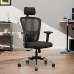 Green Soul Jupiter Pro | Office Chair | High Back Mesh Ergonomic Home Office Desk Chair | 4D Armrests | 2D Adjustable Lumbar Support | Seat Slider | Multi-Tilt Lock Mechanism | Full Black