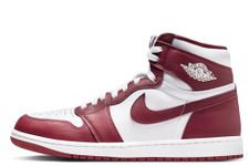 Jordan Men's 1 Retro High OG Artisanal Red White/Team Red (DZ5485 160), White/Team Red, 10 UK