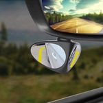 TOUCH OF MODERN� 3R Universal Fit | Vehicle Car | Blind Spot Mirrors Angle | Rear and Front Side View | Black Color (2 Units Left and Right Side) for Tata Nexon