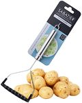 Sabatier Professional Nylon Potato Masher - by Taylors Eye Witness. Anti-Scratch for Non-Stick Pans. Dishwasher Safe. Stainless Steel Core and Handle. Wide Mashing Plate. 25 Year Guarantee.