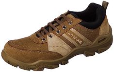 Woodland Men's Dubai Khaki Leather Casual Shoe-9 UK (43 EU) (OGC 4261122)