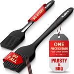 Walfos Silicone Basting Pastry Brush, Heat Resistant Pastry Brush Set, Strong Steel Core and One-Pieces Design, Perfect for BBQ Grill Baking Kitchen Cooking, BPA Free and Dishwasher safe (2 Pcs)