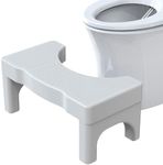 SmartWhale Toilet Stool Poop Stool, 6.7 Inch Plastic Toilet Stool for Squatting Posture, Heavy Duty Non-Slip Poop Foot Stool for Bathroom, Assistance Steps Stool for Adults and Children