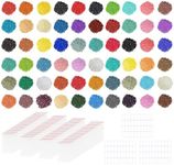 HANDI STITCH Diamond Painting Round Diamonds (60,000 Pack) - 60 Colours/1000 Pieces of Each Colour - Self Seal Bags and Labels - Replacement Diamond Beads for Cross Stitch DIY, Crafts & Freestyle Art