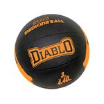 DIABLO 3KG Rubber Medicine Ball with Bounce Effect (3KG, Orange)