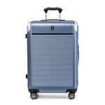 Travelpro Platinum Elite Hardside Expandable Checked Suitcase, 8 Wheel Spinner, TSA Lock, Hard Shell Polycarbonate Suitcase, Dark Sky Blue, Checked Medium