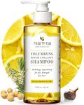 Tree To Tub Biotin Shampoo - Biotin and Collagen Shampoo, Volumizing Hair Thickening Shampoo, Sulfate Free Argan Oil Shampoo for Women & Men w/Wild Soapberries All Natural Sicilian Lemon Tea Tree Oil