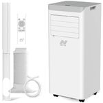 NETTA Portable Air Conditioner 8000 BTU - 3 IN 1 Air Conditioning Unit, Dehumidifier & Cooling Fan - 24 Hour Timer, Remote Control - Conditioner for Bedroom, Home & Office - White
