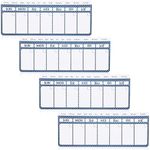 Juvale Magnetic Fridge Calendar, Dry Erase (11 x 4.2 in, 4 Pack)