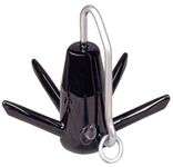 Greenfield Products 618-B Marine Black Coated Richter Anchor - 18 Pound Capacity