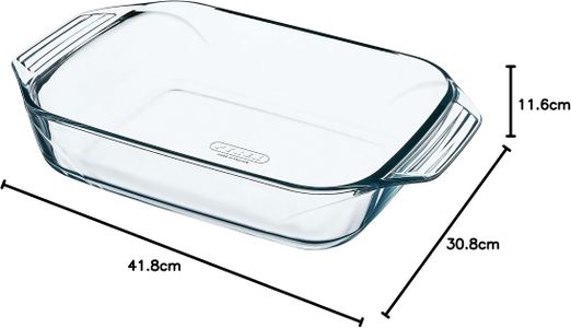 Pyrex 3-Piece Glass Oven Plate Set – Durable Bakeware