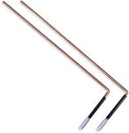 Copper DOWSING Diving RODS with Handles and Instructions for use | Spiritual Rods | Ghost Hunting Rods | Water Hunting Rods | Use for Finding Water Minerals Oil Geopathic Stress Lines Lost Objects