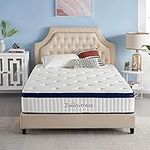 Zeelovtress Full Mattress, 12 Inch Memory Foam Mattress, Pillow Top Hybrid Mattress with Individual Pocket Spring for Pressure Relief and Motion Isolation, 120 Nights Trial