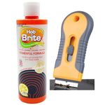 Hob Cleaner | Hob Brite & Hob Cleaner Tool | Ideal for Ceramic Hob, Induction Hob, Glass Hob | Oven Cleaning Kit | Plus 20 Spare Units | UK Best Brands