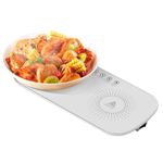 Electric Plate Warmer, Electric Food Warmer, Heating Tray For Food, Fast Heating, Heated Placemat, Keeps Them, For Parties, Dinners, Buffets