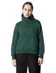 FYLTR Women's Casual Stand Collar Jacket with Drop Shoulder & Boxy Fit - Half Zipper | Utility Pockets | Rib Hem & Cuff