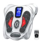 CRELIVER New Foot Massager Promotes Blood Circulation in Feet and Legs, EMS Foot Massager Improves Neuropathy, Foot Circulator Massager for Foot Fasciitis, 99 Intensities