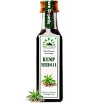 Hillpure Organic Cold Pressed Hemp Seeds Oil (65 ml) Food Grade | Edible | Multipurpose Oil | Anti-Inflammatory Benefits | Unrefined | Rich in Omega-3 and Omega-6 (Glass Bottle)