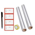 Veraitech Transparent Cover roll for School Books, 360 x 9 Yards Each - Set of 2