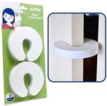 Wittle Finger Pinch Guard - 2pk. Child Proofing Doors Made Easy with Soft Yet Durable Foam Door Stopper. Prevents Finger Pinch Injuries, Slamming Doors, and Baby or Pet from Getting Locked in Room