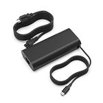 ZoraVson 130W 20V 6.5A USB Type C Charger Fit for Dell XPS 15 17 9700 9500 Precision 5530 2in1 5750 3560 3550 Latitude 9410 9510 5420 DA130PM170 HA130PM170 Laptop Adapter Power Supply Cord