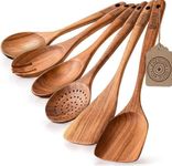 Luxury Teak Wood Utensil Set - Eleg