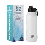 40 oz / 1.2 L Large Insulated Water Bottle - Vacumm Insulated Stainless Steel, Thermos, Leak-Proof, Reusable and Eco-Friendly - Ideal Bottle for Gym, Travel, Sports and More